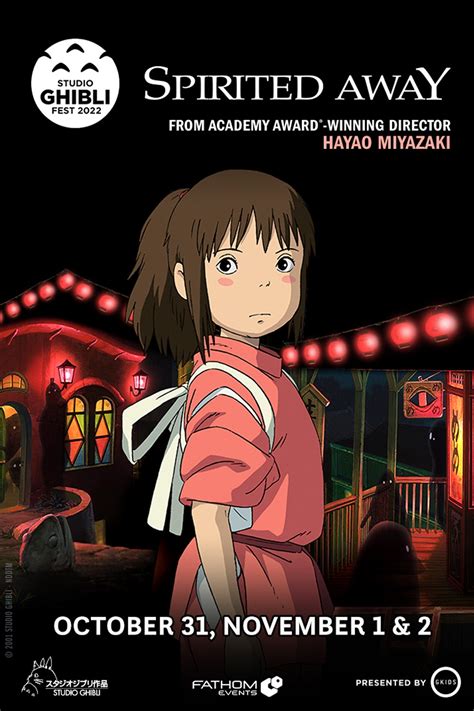 Enjoy the featured film, "Spirited Away," of the Studio Ghibli Fest 2022 close to home View the English Dubbed award-winning film at Cinemark in Foothills only on October 31st and November 1st & 2nd Learn more. . Spirited away studio ghibli fest 2022 film showtimes